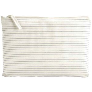 Striped organic accessory pouch Thumbnail
