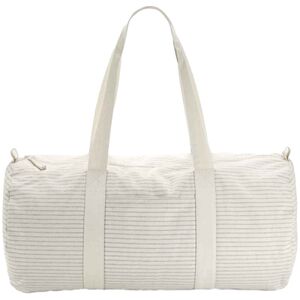 Striped organic cotton barrel bag Thumbnail