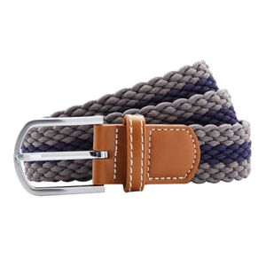 Two-colour stripe braid stretch belt Thumbnail