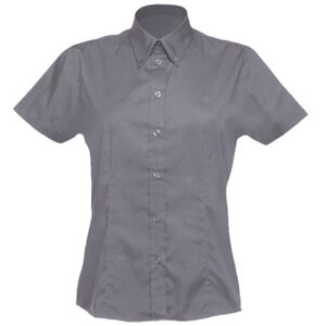 Women's corporate Oxford blouse short-sleeved (tailored fit) Thumbnail