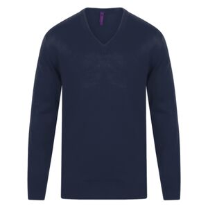 Cashmere touch acrylic v-neck jumper Thumbnail