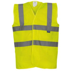 Top cool open mesh 2-band-and-braces waistcoat (HVW120) Thumbnail