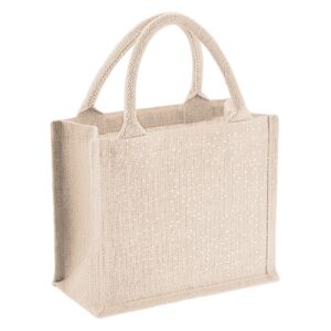 Shimmer jute mini gift bag Thumbnail