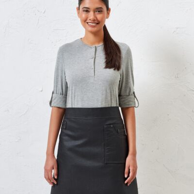 Division waxed-look denim waist apron Thumbnail