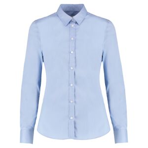 Women's stretch Oxford shirt long-sleeved (tailored fit) Thumbnail