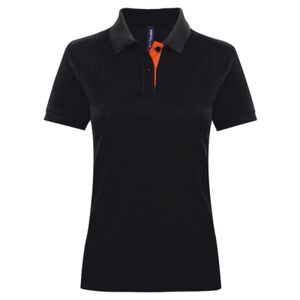 Women's contrast polo Thumbnail