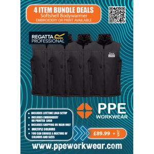 4x Regatta Professional Softshell Bodywarmers Bundle Thumbnail
