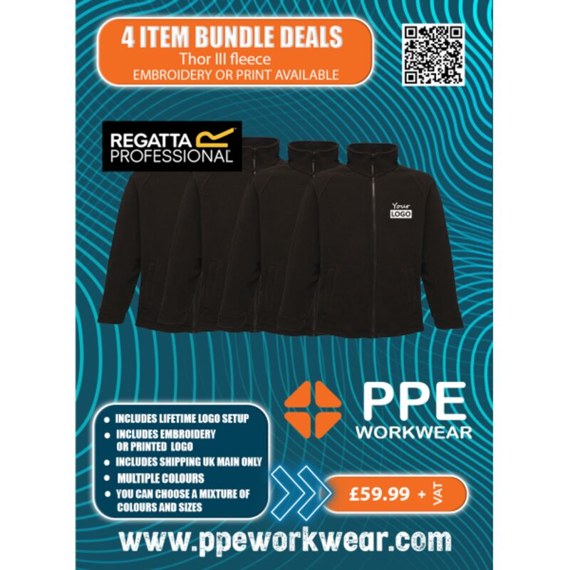 4x Regatta Professional Thor III Fleece Bundle Thumbnail