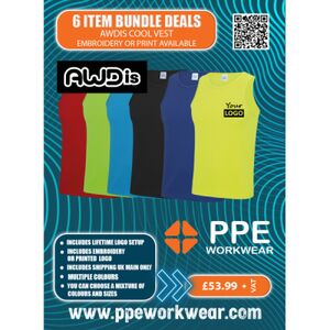 6x AWDis Cool Vest Bundle Thumbnail