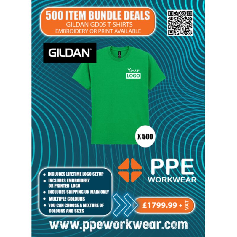 500x Gildan T-Shirt Bundle Thumbnail
